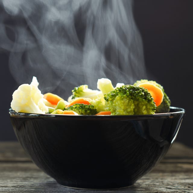 Steamed Mixed Vegetables.