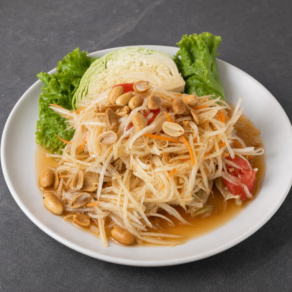Som Tum (Papaya Salad).