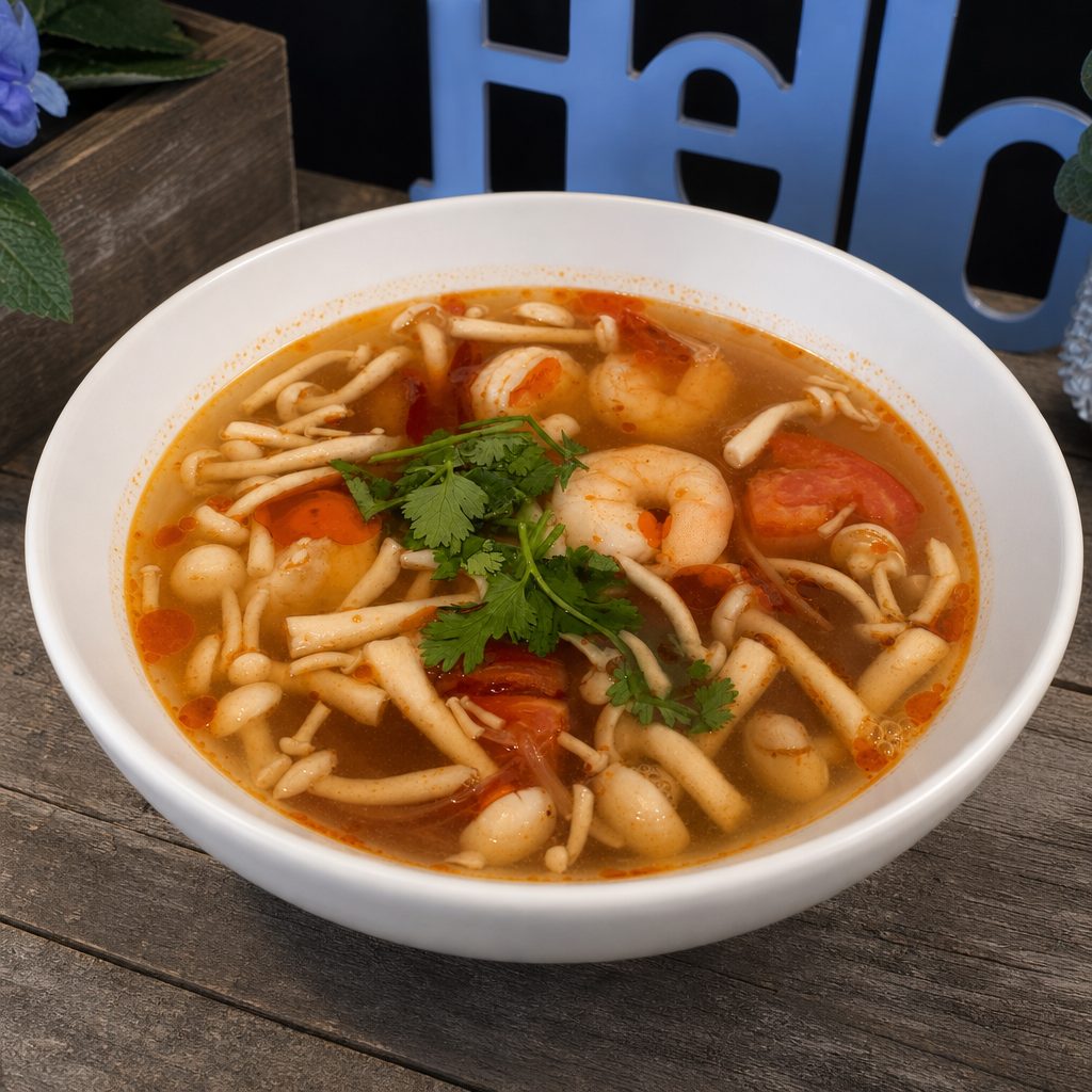 Tom Yum (Hot and Sour Soup) (Large).