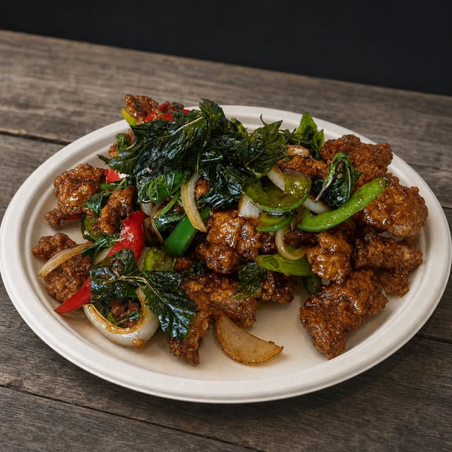 Crispy Basil Chicken (Lunch Combo).