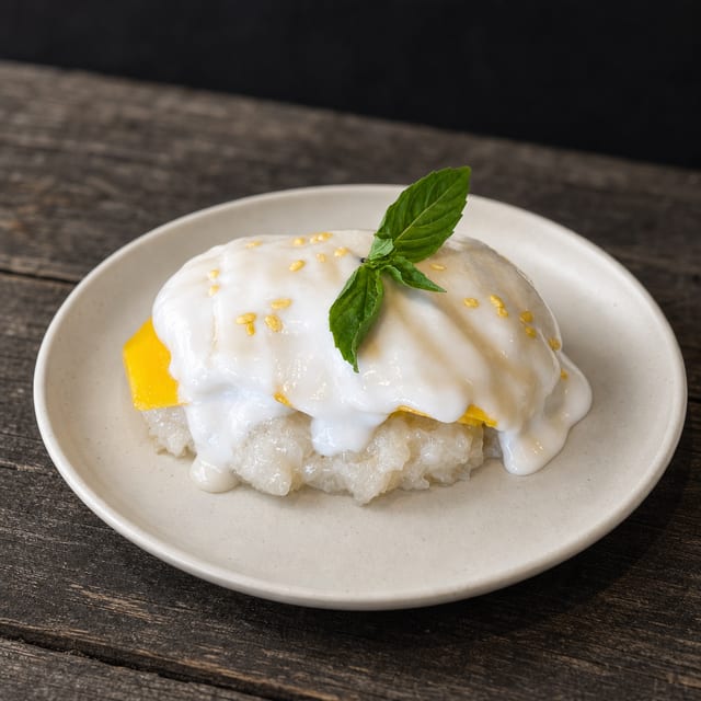 Sweet Rice with Mango (Seasonal).