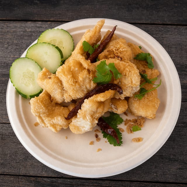 Pla Tod Tamarind or Shrimp (Lunch Combo).