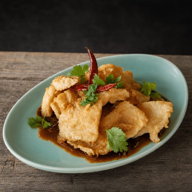 Pla Tod Tamarind or Shrimp.