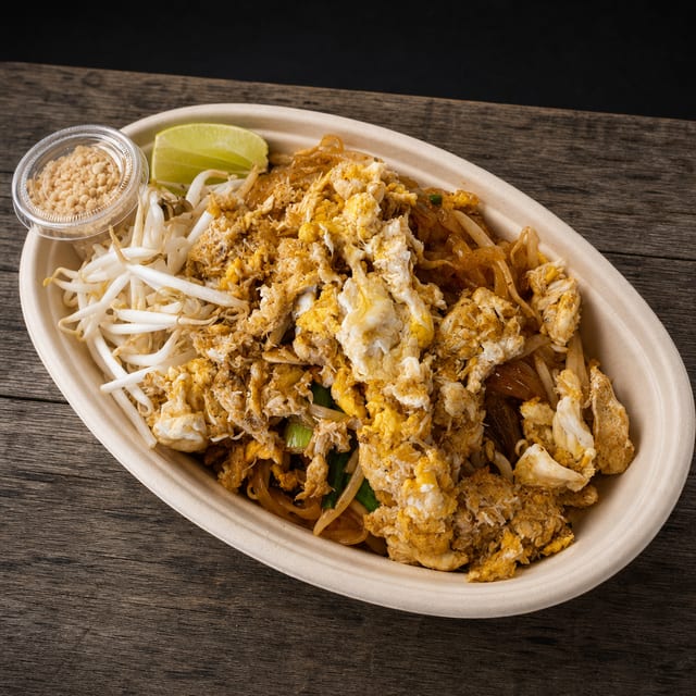 Crab Pad Thai (Lunch Combo).