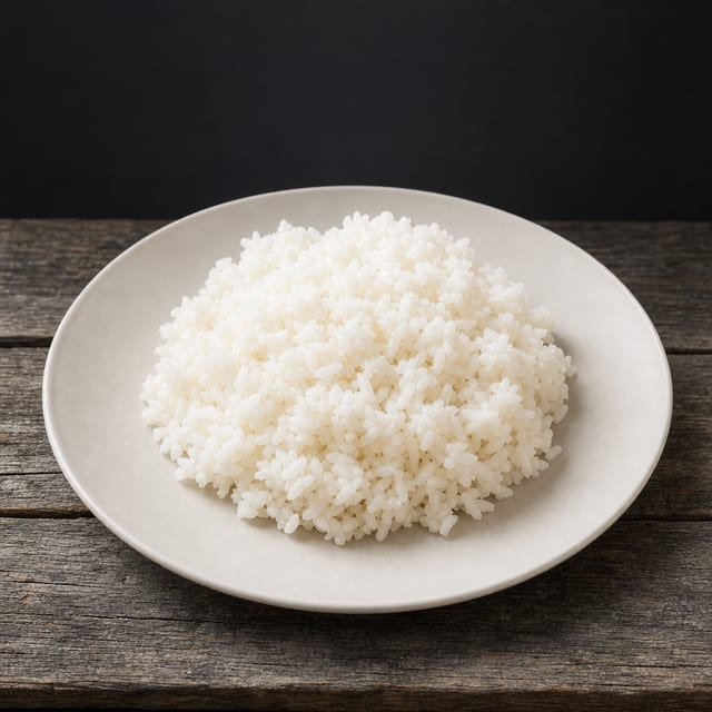Steamed Jasmine Rice.